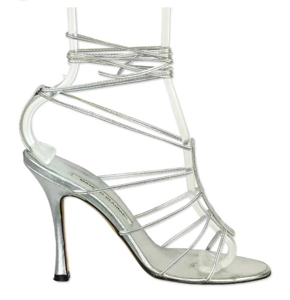 Manolo Blahnik Leather Gladiator Sandals